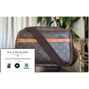 ]AUTHENTIC LOUIS VUITTON MONOGRAM REPORTER PM